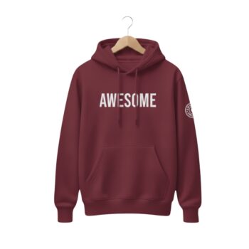 Awesome Masked Hoodie – Dark Scarlet Edition